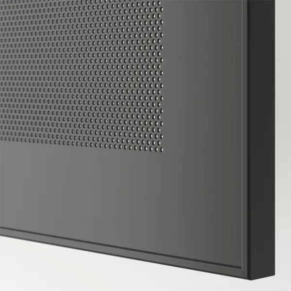Шкаф с полками Ikea Besta 202 x 120 x 42см / МДФ / Темно серый photo 2