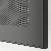 Dulap cu polițe Ikea Besta 202 x 120 x 42 / MDF / Sur închis photo 2