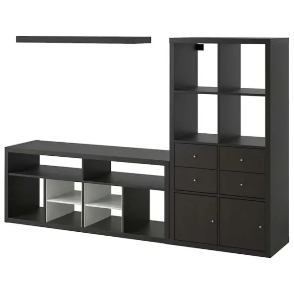 Living Ikea Kallax/Lack Modulară / Dark Brown photo 1 Living Ikea Kallax/Lack Modulară / Dark Brown photo 1