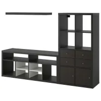 Гостиная Ikea Kallax/Lack Модульная / Темно Коричневый