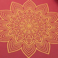 Коврик для фитнеса Bodhi Yoga Rishikesh Premium Golden Mandala 4.5 мм 183 x 60 x 4.5 мм / ПВХ photo 3