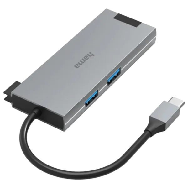 Адаптер Hama 200109 USB Type-C / Серый photo 1