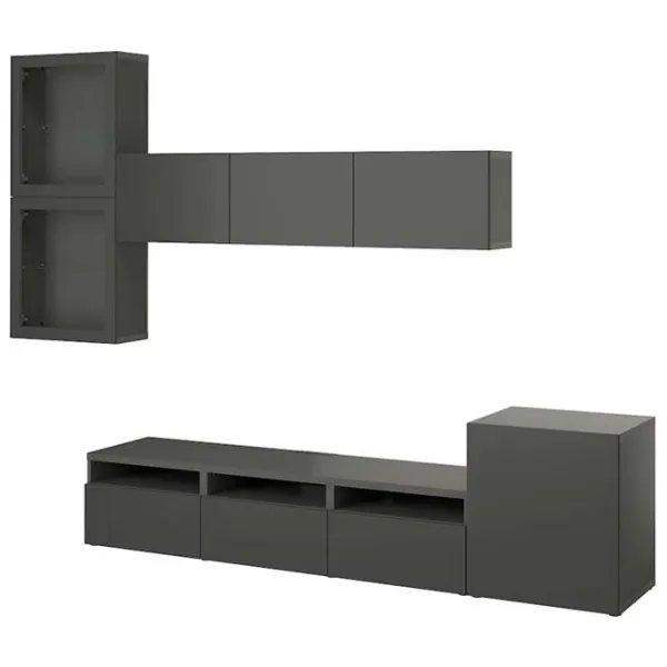 Living Ikea Besta Modulară / Dark grey photo 1 Living Ikea Besta Modulară / Dark grey photo 1