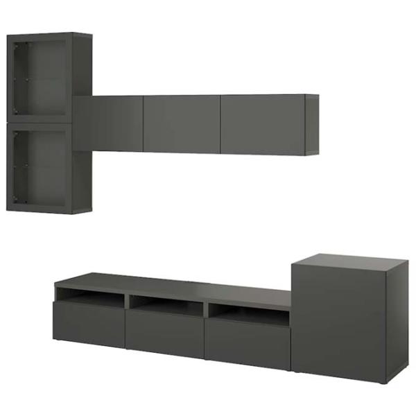 Living Ikea Besta Modulară / Dark grey photo 1 Living Ikea Besta Modulară / Dark grey photo 1