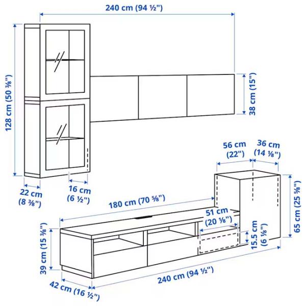 Living Ikea Besta Modulară / Dark grey photo 5 Living Ikea Besta Modulară / Dark grey photo 5