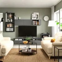 Living Ikea Besta Modulară / Dark grey photo 3