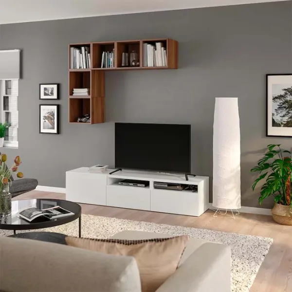 Living Ikea Besta/Eket Non-modulară / White photo 3 Living Ikea Besta/Eket Non-modulară / White photo 3