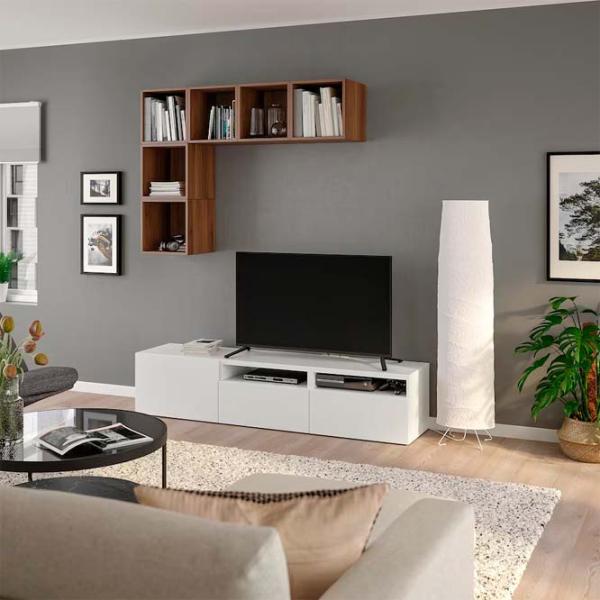 Living Ikea Besta/Eket Non-modulară / White photo 3 Living Ikea Besta/Eket Non-modulară / White photo 3