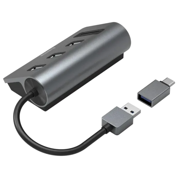 Адаптер Hama 200140 USB Type-A / Серый photo 2