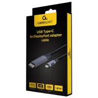 Cablu video Cablexpert USB Type-C + DisplayPort 1.8 m / Black photo 3