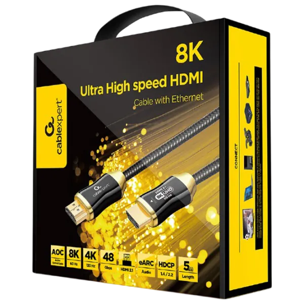 Cablu video Cablexpert HDMI + HDMI 5 m / Black photo 3