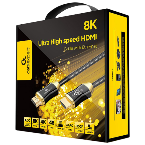Cablu video Cablexpert HDMI + HDMI 5 m / Black photo 3