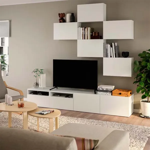 Гостиная Ikea Besta/Lappviken Модульная / White photo 3 Гостиная Ikea Besta/Lappviken Модульная / White photo 3