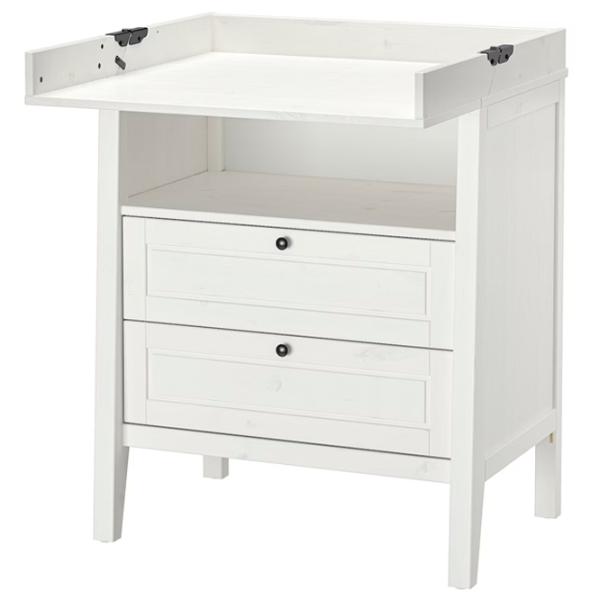 Пеленальный столик Ikea Sundvik  Унисекс / 0+ / Белый photo 1