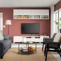 Living Ikea Besta/Laxviken/Lappviken/Stubbarp Modulară / White photo 2