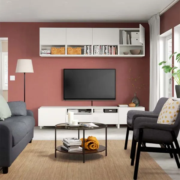 Гостиная Ikea Besta/Laxviken/Lappviken/Stubbarp Модульная / White photo 3 Гостиная Ikea Besta/Laxviken/Lappviken/Stubbarp Модульная / White photo 3