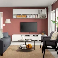 Living Ikea Besta/Laxviken/Lappviken/Stubbarp Modulară / White photo 3