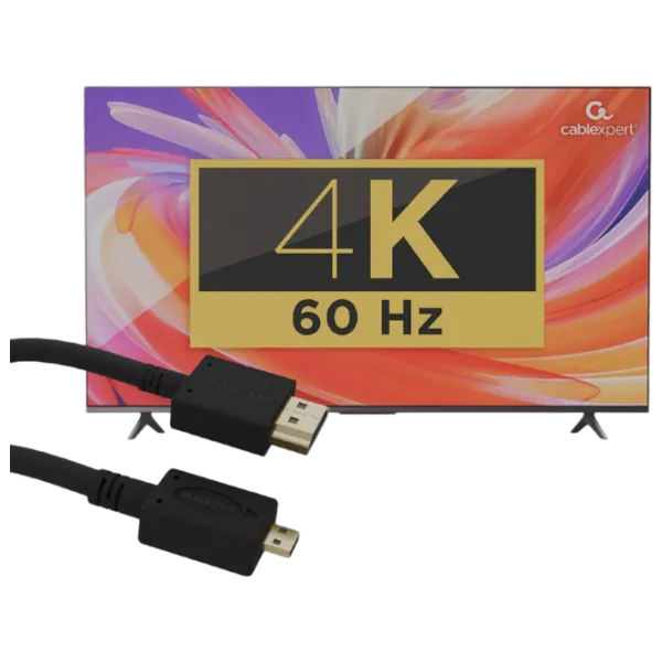 Cablu video Cablexpert HDMI + Micro HDMI 4.5 m / Black photo 4