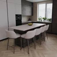 Барный стул StillFerro Hamilton  велюр / Металл / Бежевый