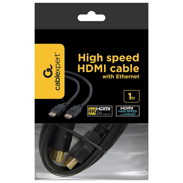 Cablu video Cablexpert HDMI + HDMI 1 m / Black photo 4