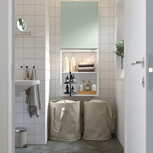 Dulap suspendat pentru baie Ikea Enhet Oțel / Light Green photo 3