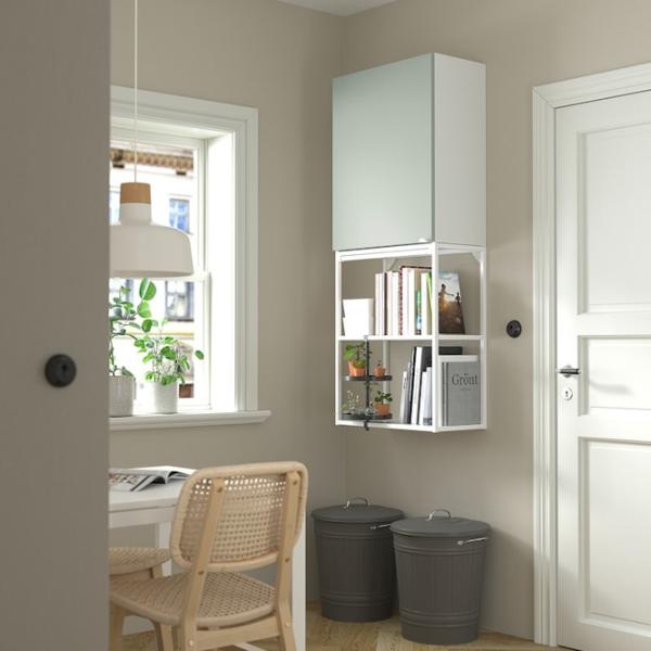 Dulap suspendat pentru baie Ikea Enhet Oțel / Light Green photo 5