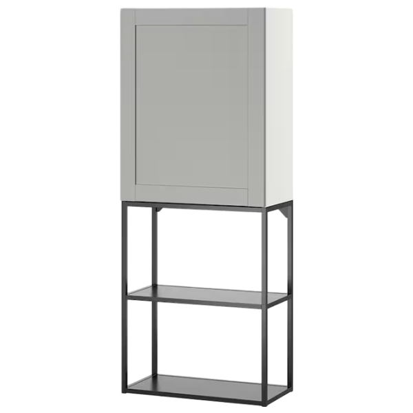 подвеснои шкаф для ваннои комнаты Ikea Enhet Сталь / Grey photo 1