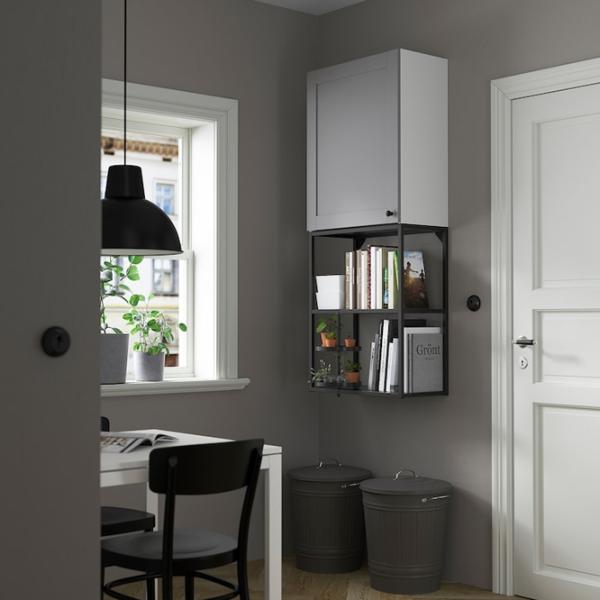 подвеснои шкаф для ваннои комнаты Ikea Enhet Сталь / Grey photo 4