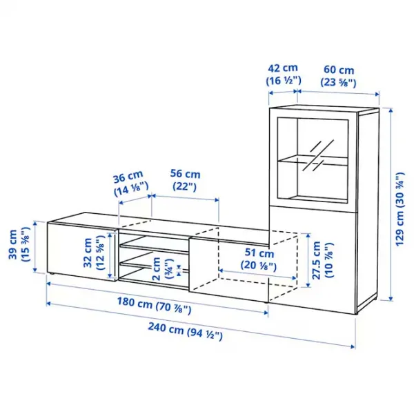 Гостиная Ikea Besta/Sindvik/Lappviken Модульная / White photo 8 Гостиная Ikea Besta/Sindvik/Lappviken Модульная / White photo 8