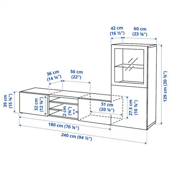 Гостиная Ikea Besta/Sindvik/Lappviken Модульная / White photo 8 Гостиная Ikea Besta/Sindvik/Lappviken Модульная / White photo 8
