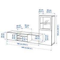 Living Ikea Besta/Sindvik/Lappviken Modulară / White photo 8