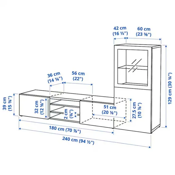 Гостиная Ikea Besta/Sindvik/Lappviken Модульная / White photo 8 Гостиная Ikea Besta/Sindvik/Lappviken Модульная / White photo 8