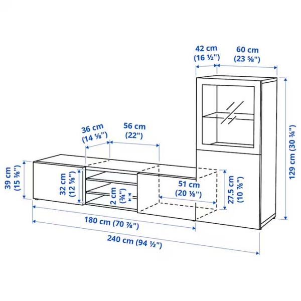 Гостиная Ikea Besta/Sindvik/Lappviken Модульная / White photo 8 Гостиная Ikea Besta/Sindvik/Lappviken Модульная / White photo 8