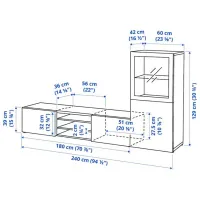 Living Ikea Besta/Sindvik/Lappviken Modulară / White photo 8