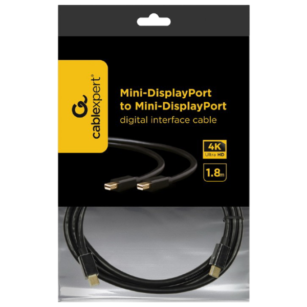 Cablu video Cablexpert Mini DisplayPort + Mini DisplayPort 1.8 m / Black photo 2