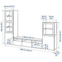 Living Ikea Besta/Vasterviken/Sindvik Modulară / Gri închis photo 6