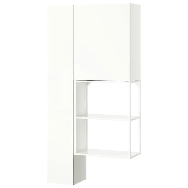 подвеснои шкаф для ваннои комнаты Ikea Enhet ЛДСП / Белый photo 1