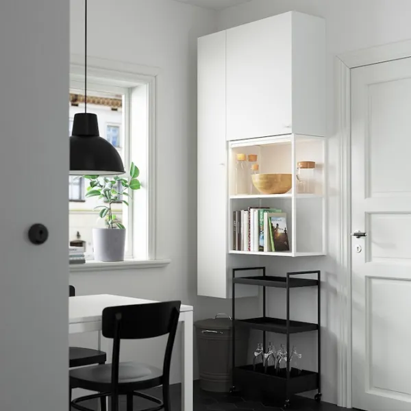 подвеснои шкаф для ваннои комнаты Ikea Enhet ЛДСП / Белый photo 3