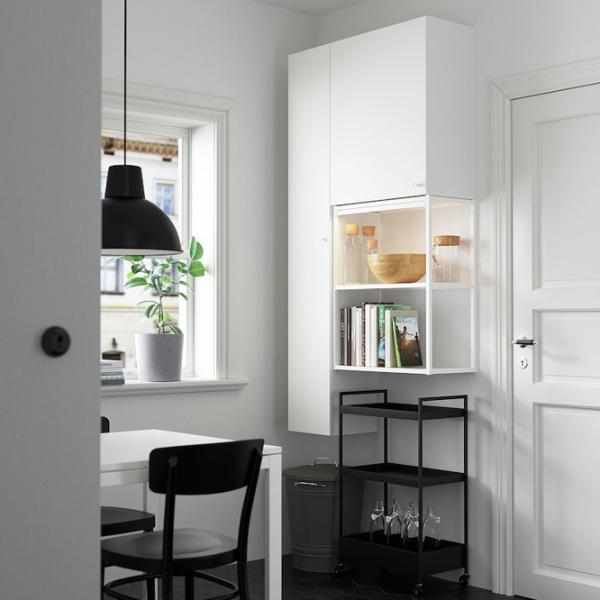 подвеснои шкаф для ваннои комнаты Ikea Enhet ЛДСП / Белый photo 3