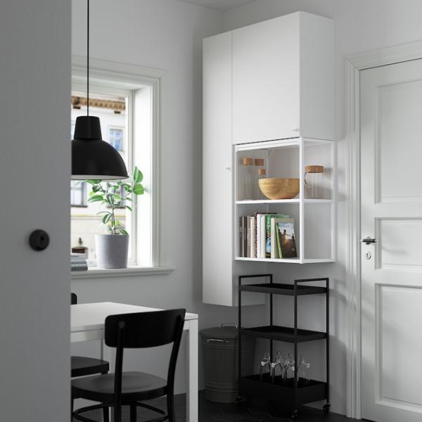 подвеснои шкаф для ваннои комнаты Ikea Enhet ЛДСП / Белый photo 4