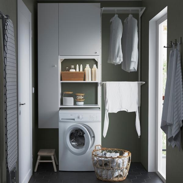 подвеснои шкаф для ваннои комнаты Ikea Enhet ЛДСП / Белый photo 5