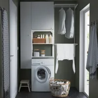 Dulap suspendat pentru baie Ikea Enhet PAL / White photo 5