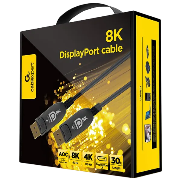 Кабель видео Cablexpert DisplayPort + DisplayPort 30 м / Черный photo 3