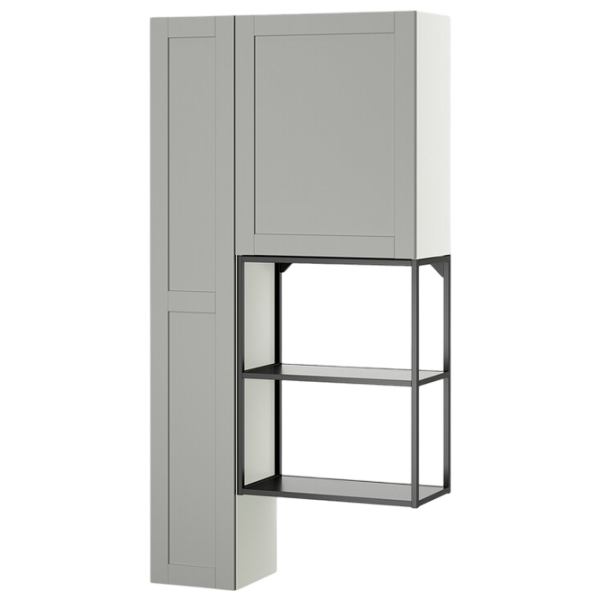 Dulap suspendat pentru baie Ikea Enhet PAL / Antracite photo 1