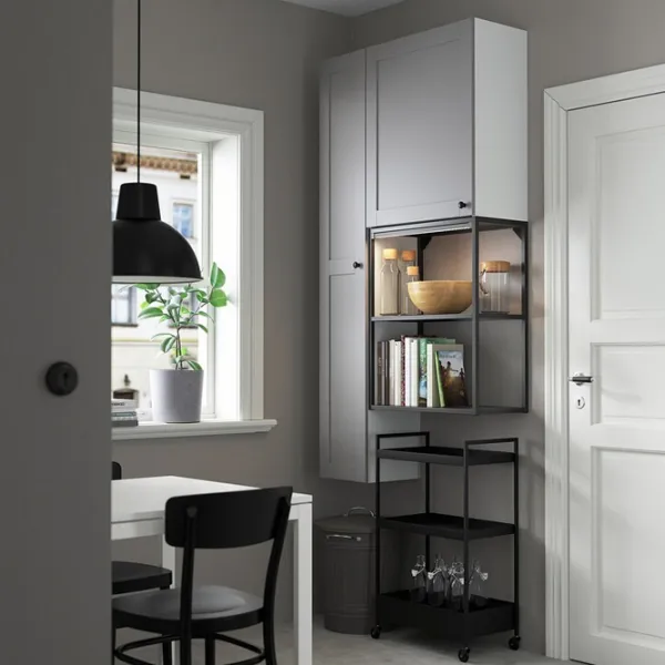 Dulap suspendat pentru baie Ikea Enhet PAL / Antracite photo 3