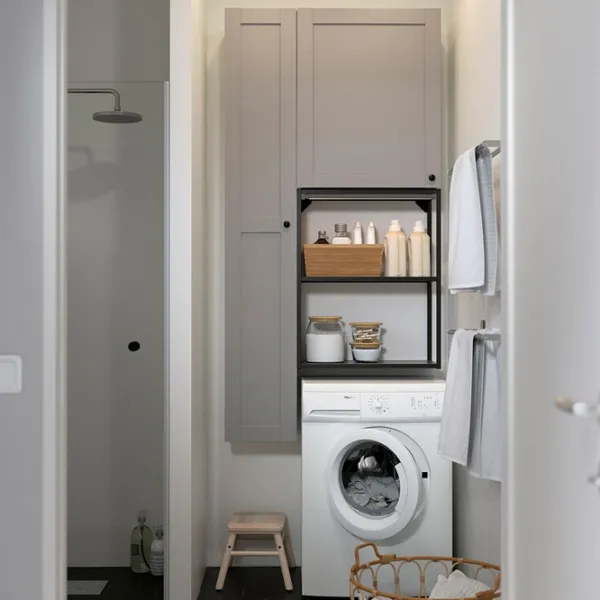 Dulap suspendat pentru baie Ikea Enhet PAL / Antracite photo 4
