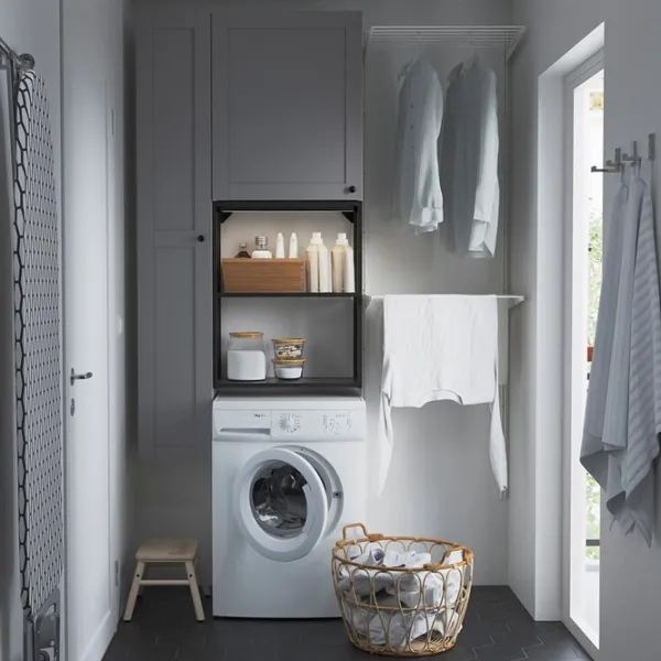 Dulap suspendat pentru baie Ikea Enhet PAL / Antracite photo 5