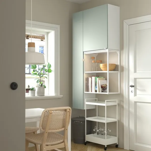 подвеснои шкаф для ваннои комнаты Ikea Enhet ЛДСП / Light Green photo 3
