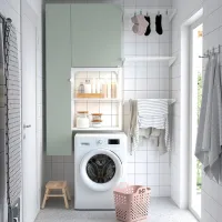 Dulap suspendat pentru baie Ikea Enhet PAL / Light Green photo 5