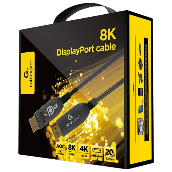 Кабель видео Cablexpert DisplayPort + DisplayPort 20 м / Черный photo 3